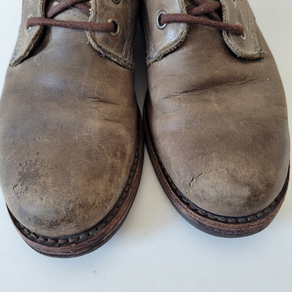 Vintage brown Fry lace-up ankle boots size 7 - Picture 8 of 15